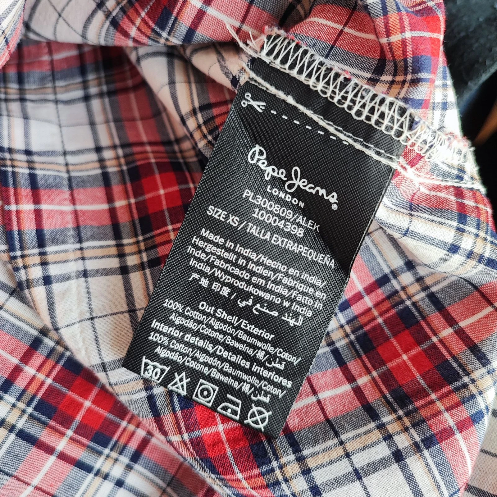 Camisa xadrez de mangas longas – photo 4
